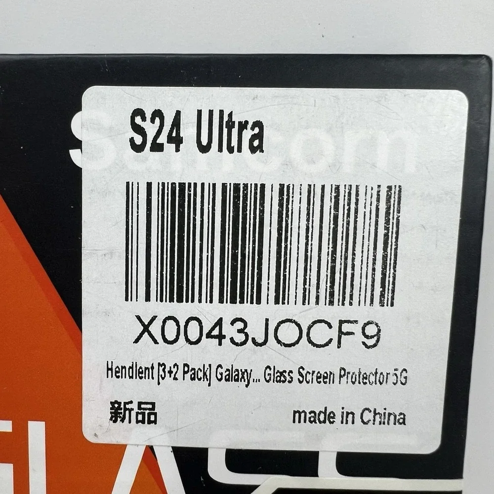 Hendlent Screen Protector Samsung Galaxy S24 Ultra Clear NEW 3+2 Pack 9H Glass